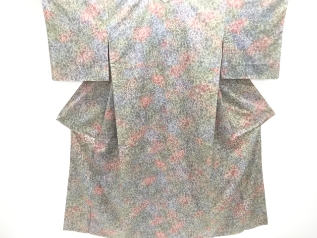 JAPANESE KIMONO / UNUSED / TSUMUGI / ORCHID